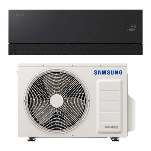 Šilumos siurblys oras-oras Samsung WindFree Premiere+ Soapstone Charcoal 3.5kW vidinis+išorinis blokas