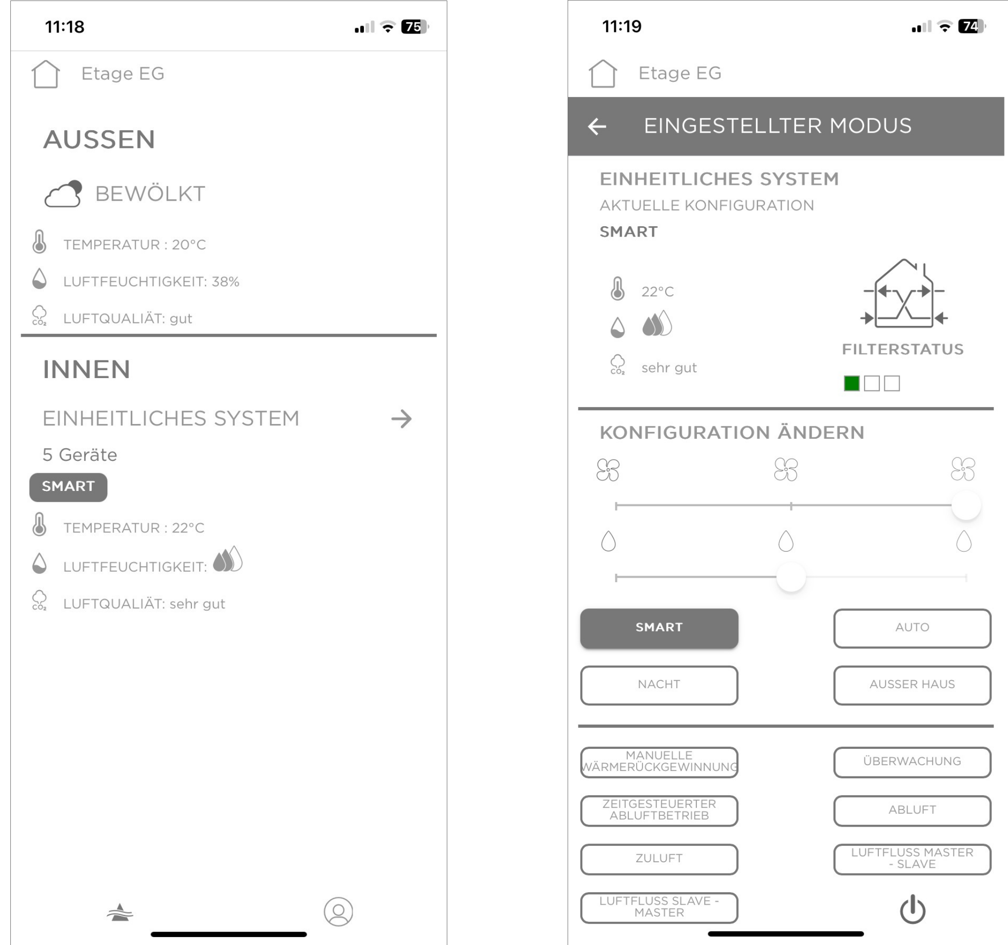 Išmanus mini rekuperatorius Ambientika smart